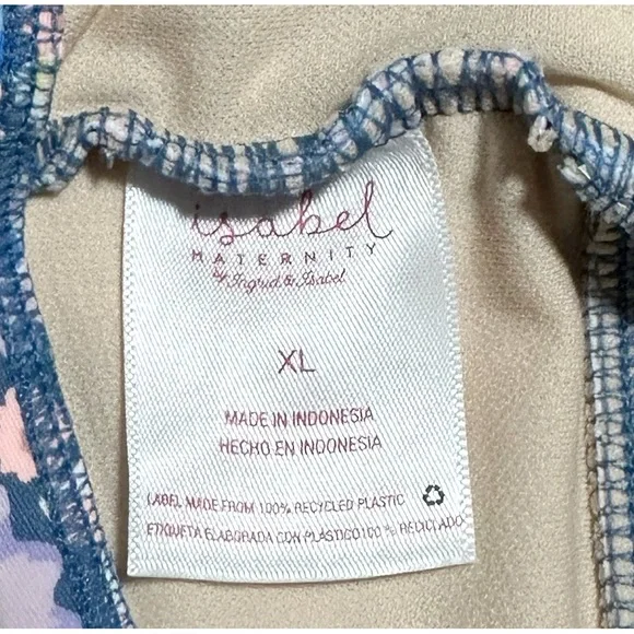 Wrap Front Halter One Piece Maternity Swimsuit - XL - Picture 4 of 5